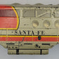 Marx MX-21 O Gauge Santa Fe Diesel Locomotive Powered Engine Tinplate Shell