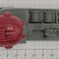 Lionel 6812-5 Gray Track Maintenance Platform w/ Maroon Searchlight Assembly