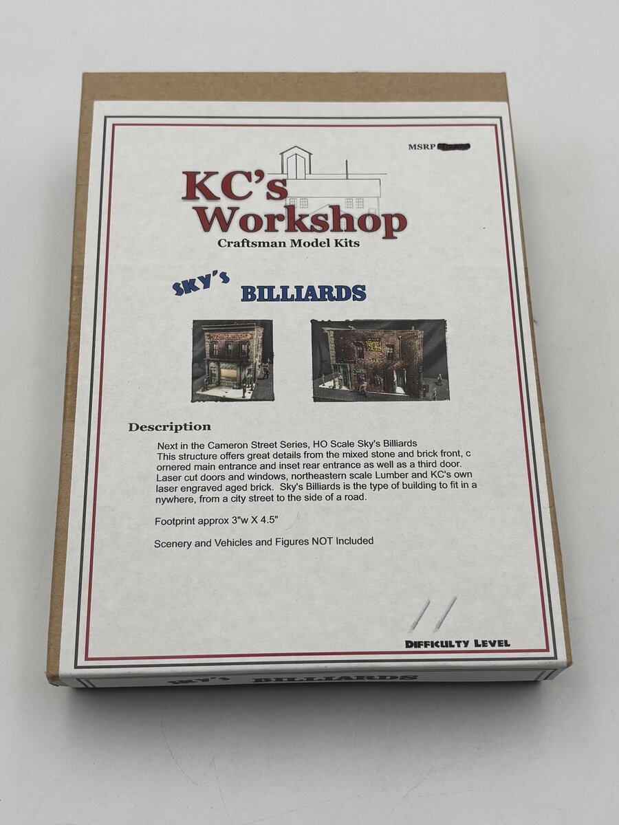 KC'S Workshop HO Scale Sky's Billiards Build Kit