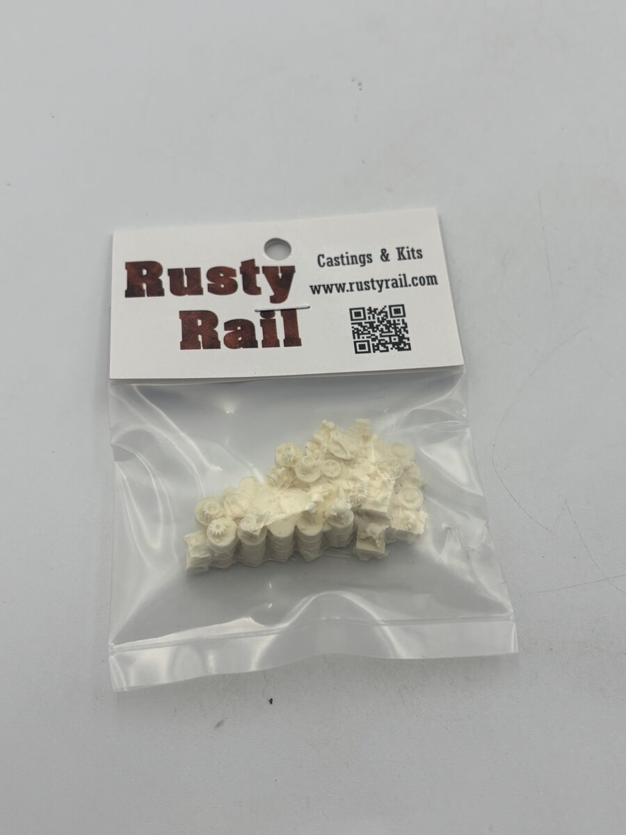 Rusty Rails HO Drums & Crate Junk Pile Castings Resin Kit