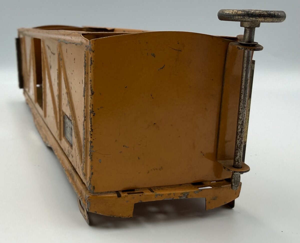American Flyer 408-1 O Gauge Orange Tinplate Box Car Shell with Frame
