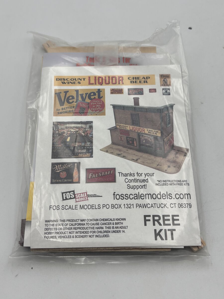 FOS Scale Limited HO Scale Liquor Store Build Kit