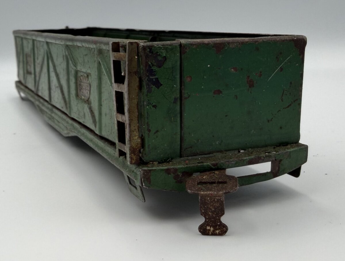 American Flyer 3207 O Gauge Dark Green Tinplate Gondola Shell and Frame