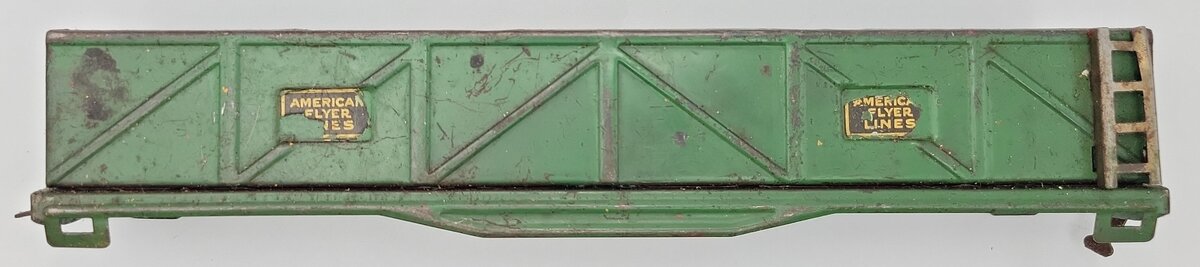 American Flyer 3207 O Gauge Dark Green Tinplate Gondola Shell and Frame