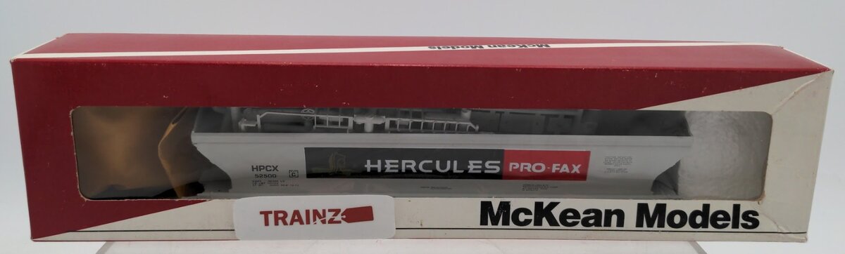 McKean 1558 HO Hercules Profax 4-Bay ACF Covered Hopper Car Road # 52500 Kit