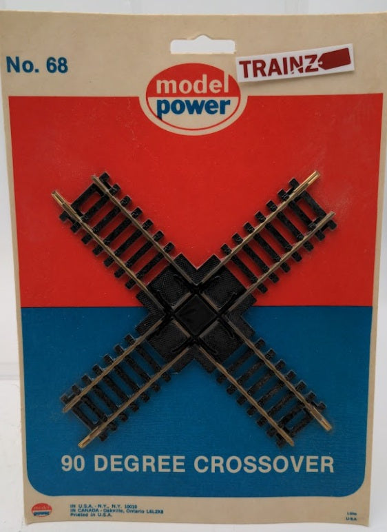 Model Power 98 HO Scale Vintage 90 Degree Crossover