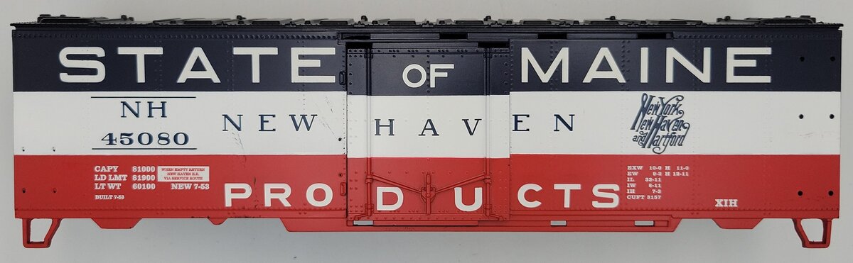 MTH 20-94210-1 O Gauge New Haven Operating Reefer Car Shell with Trim
