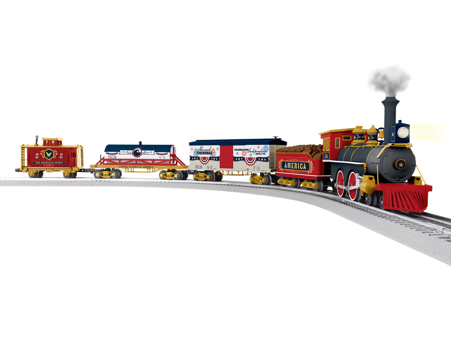 Lionel 2623030 America Celebration 4-4-0 O Gauge Bluetooth 5.0 Freight Set