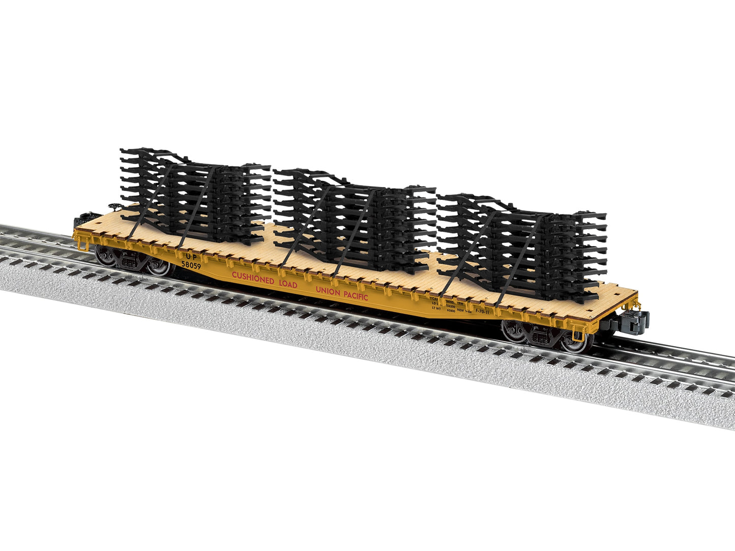 Lionel 2626150 O Union Pacific PS-4 Flatcar w/Auto Frame Load #58059
