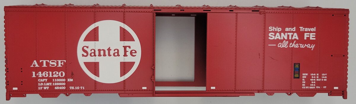 MTH 146120-2 ATSF Santa Fe Boxcar Shell without Doors