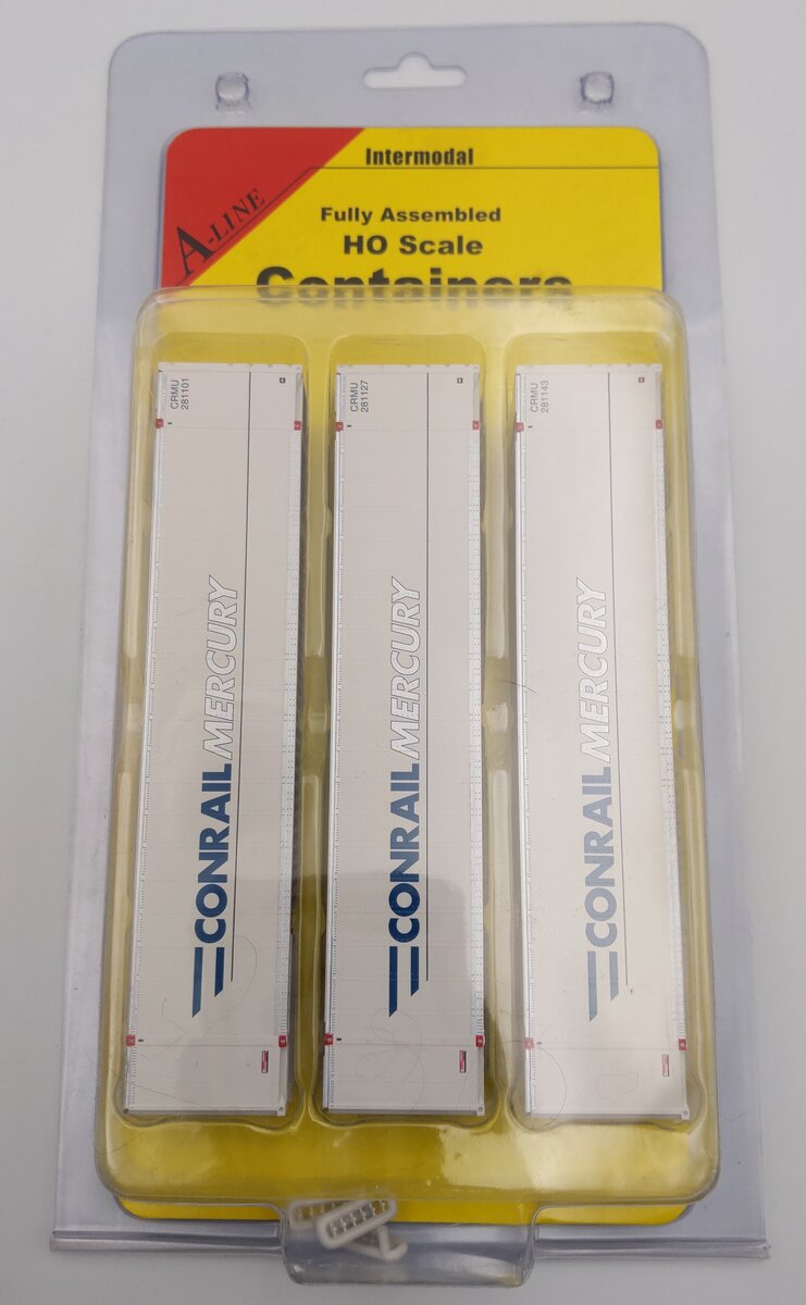 A-Line 30410-01 HO Scale 48' SmoothSide Container-Conrail Mercury (Pack of 3)