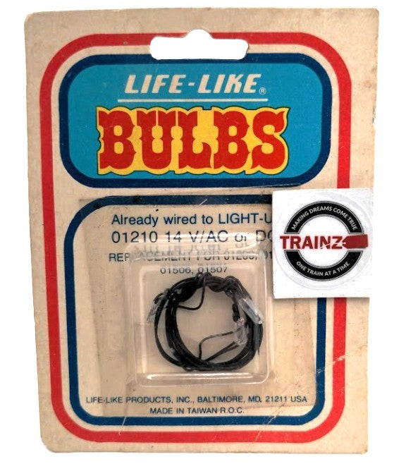 Life Like 01210 HO Scale Clear Light Bulbs 14V AC or DC (Pack of 2)
