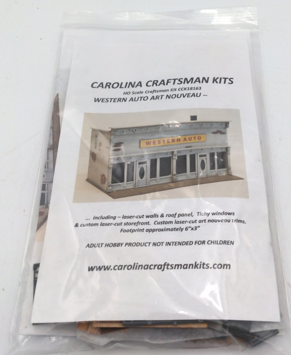 Carolina Craftsman CCK18163 HO Western Auto Art Nouveau Kit