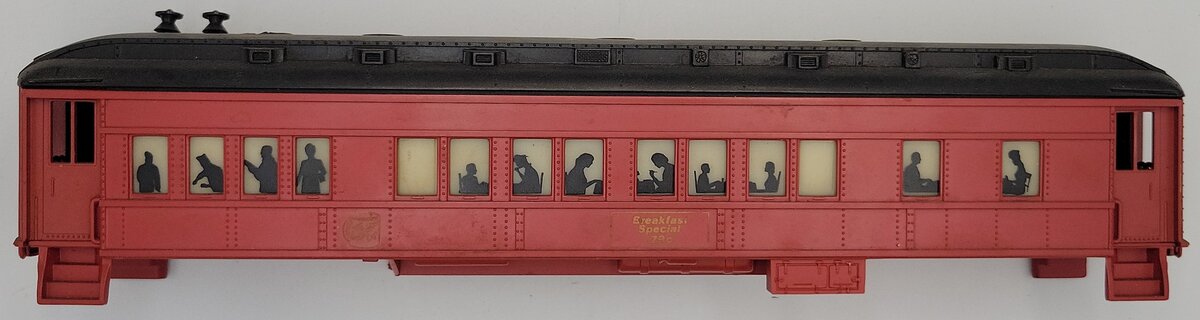 Lionel 24243-1 Red and Black Rosie's Roadside Diner Body w/o Some Roof Trim