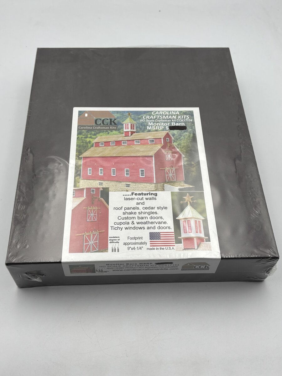 Carolina Craftsman CCK17154 HO Scale Monitor Barn Build Kit
