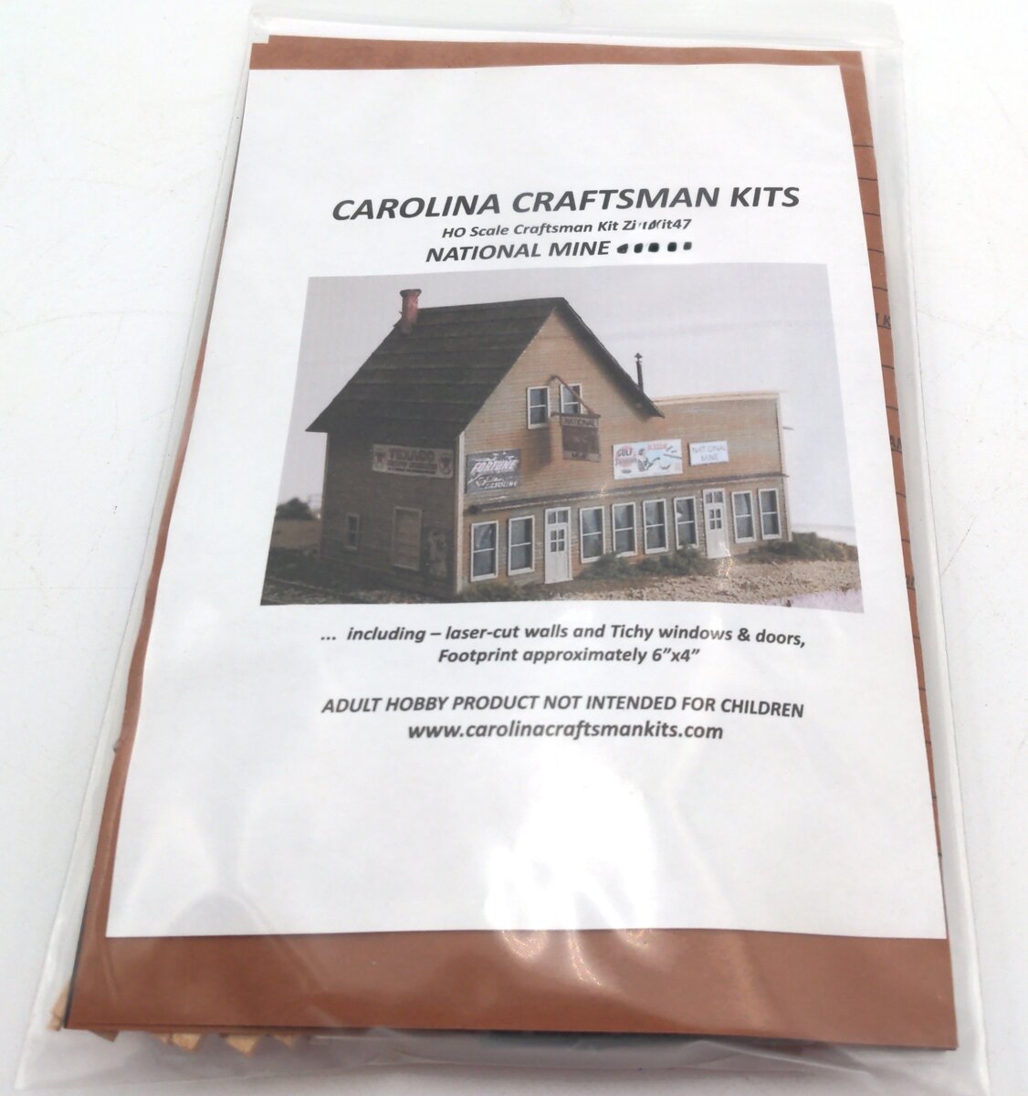Carolina Craftsman Zip-Kit 47 HO National Mine Kit