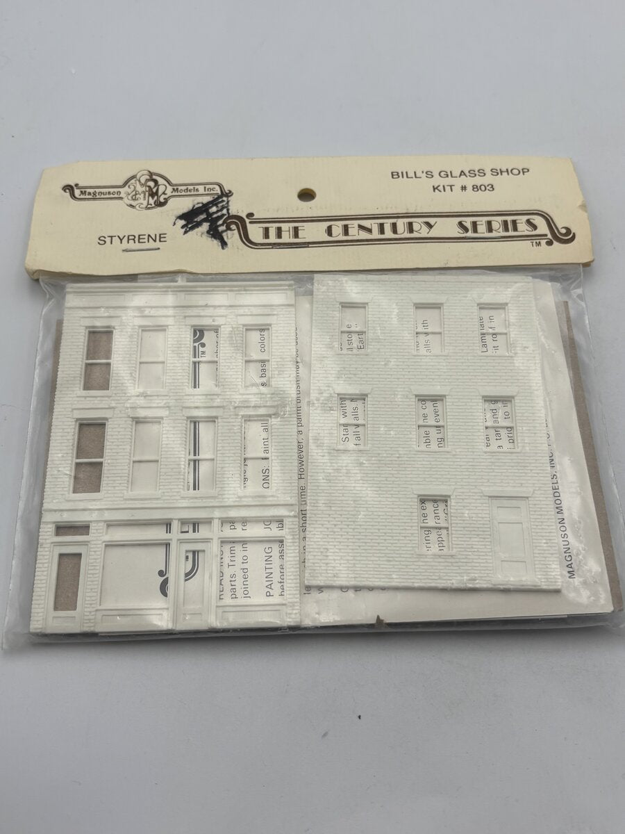 Magnuson Models 803 HO Scale Bill's Glass Shop Build Kit