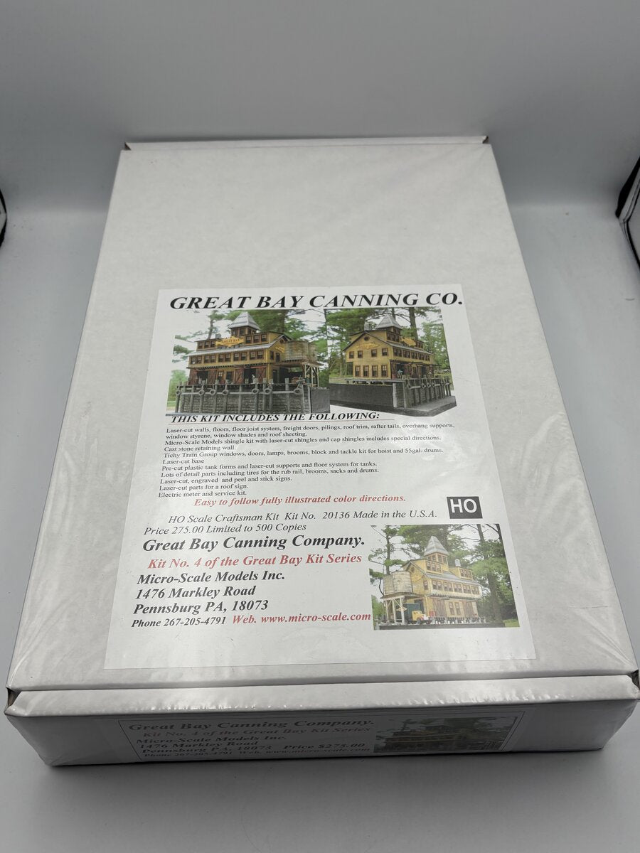 Micro-Scale Models 4 HO Scale Great Bay Canning Company Build Kit