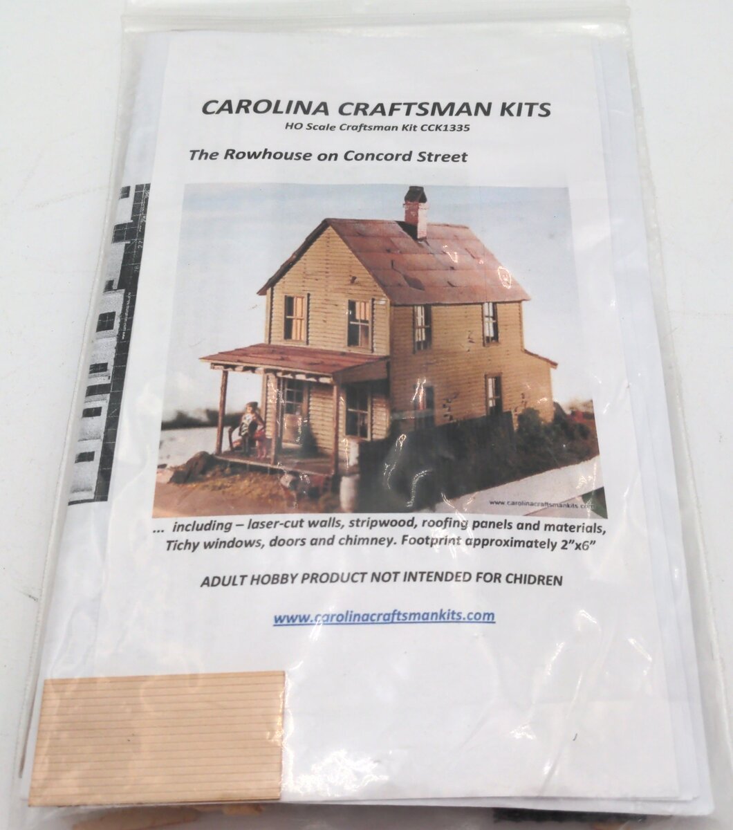 Carolina Craftsman CCK1335 The Rowhouse on Concord Street Kit