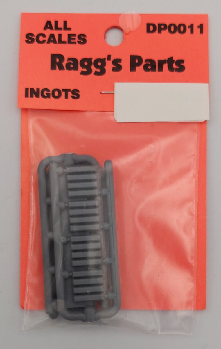 Raggs to Riches DP0011 All Scales Gray Plastic Ingots (Pack of 3)