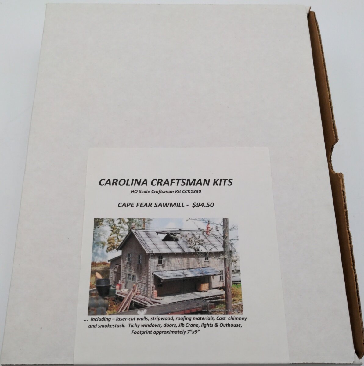Carolina Craftsman CCK1330 HO Scale Cape Fear Sawmill Building Kit