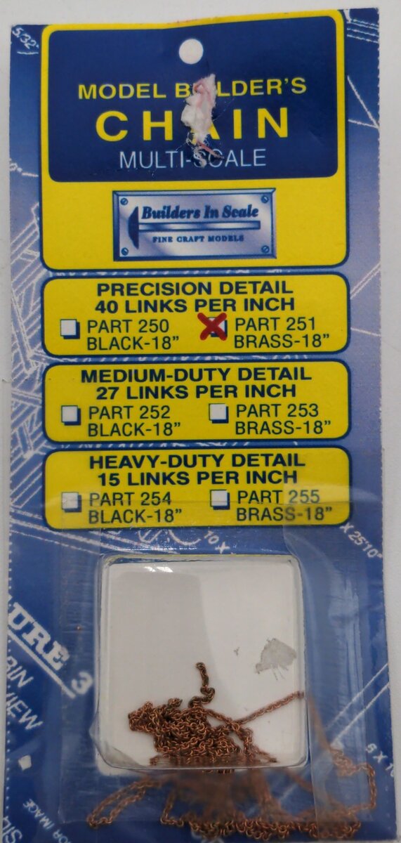 Builders-in-Scale 251 Multi Scale Precision Detail 40 Links 18