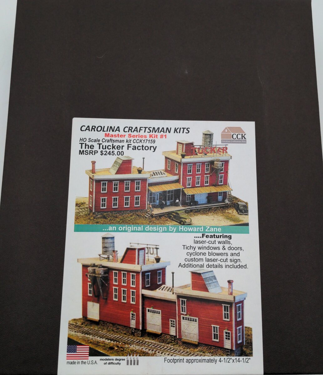 Carolina Craftsman CCK17159 HO The Tucker Factory Master Series Building Kit
