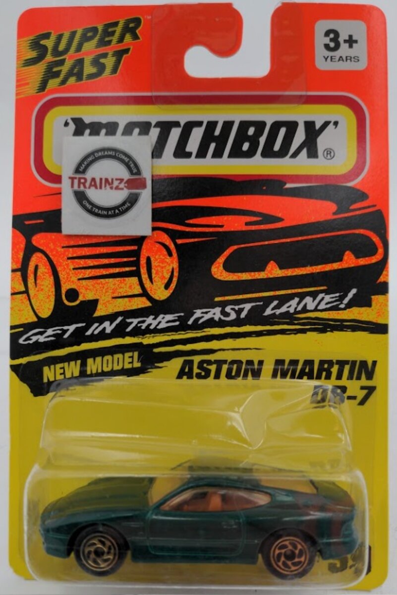 Matchbox 59 1:64 Super Fast Green Aston Martin DB-7 New Model