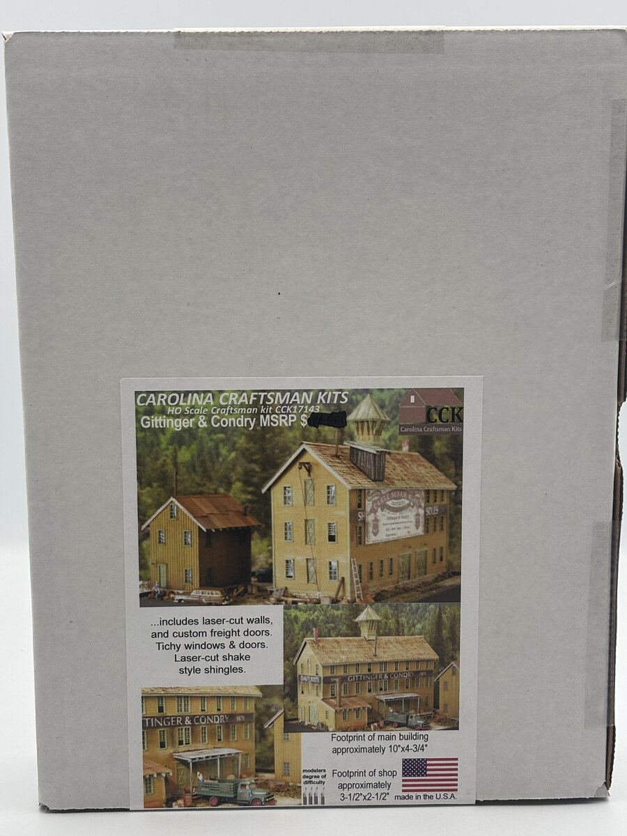 Carolina Craftsman CCK17143 HO Gittinger & Condry Build Kit
