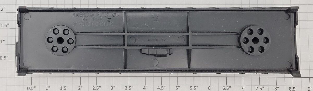 American Flyer PA9986 S Scale Black Wabash Gondola Body Shell #48503