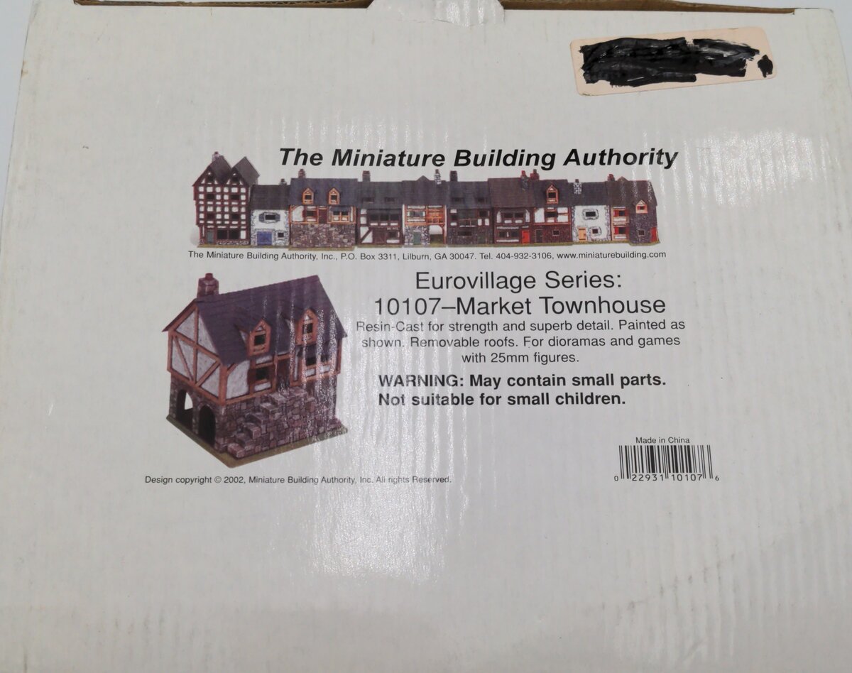 The Miniature Building Authority 10107 HO Eurovillage Market Townhouse Kit