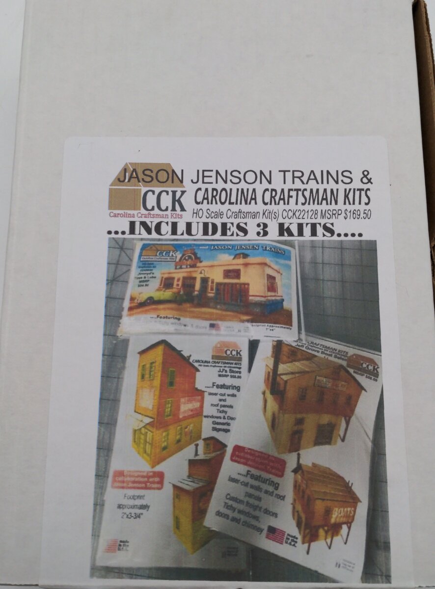 Carolina Craftsman CCK22128 Jason Jenson Trains Building Kit Includes 3 Kits