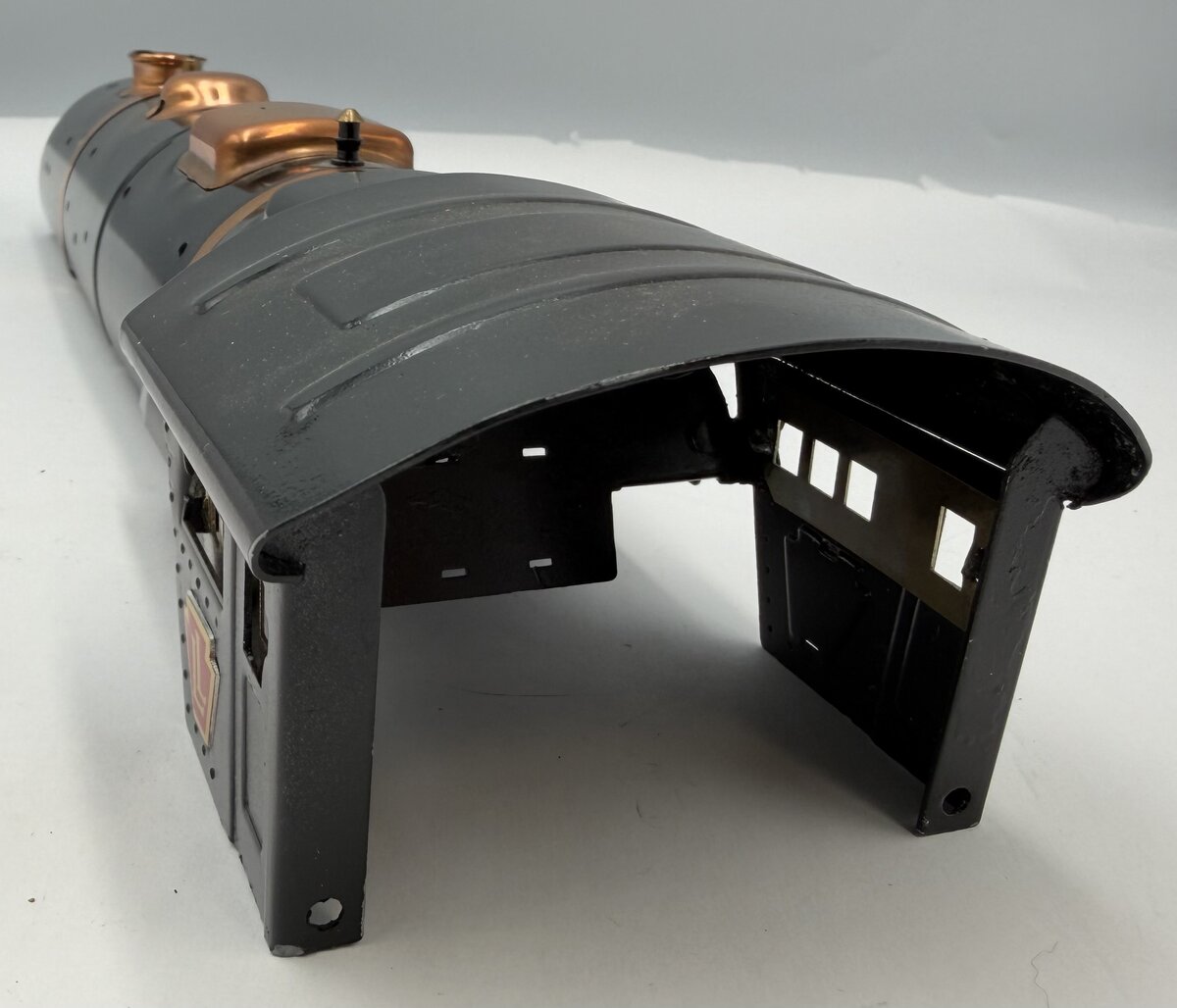 Lionel 385E-87 Repainted Black Locomotive Boiler and Cab with Missing Trim