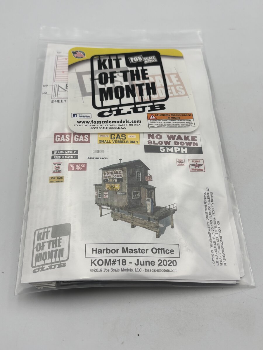 FOS Scale Limited 18 HO Harbor Master Office Build Kit