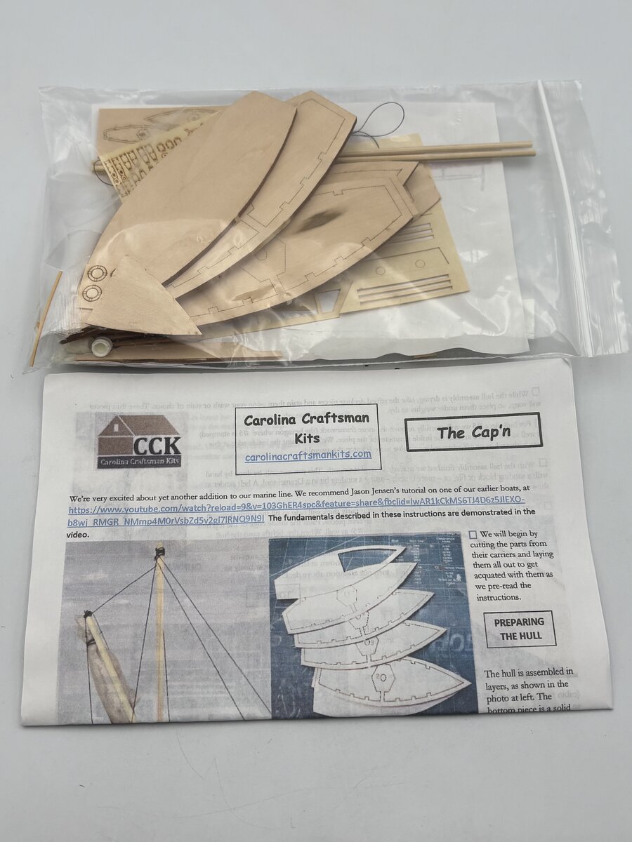 Carolina Craftsman HO The Cap'n Boat Build Kit