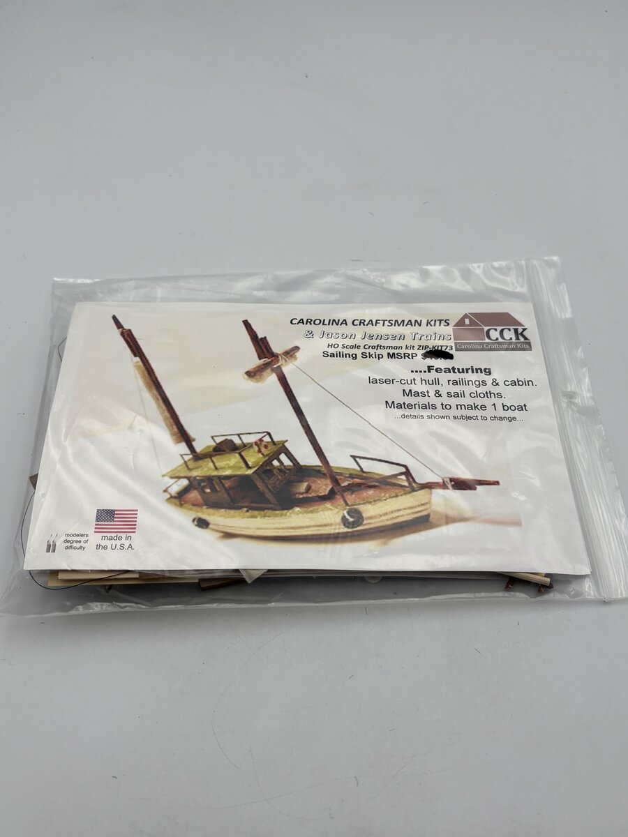 Carolina Craftsman ZIP-KIT73 HO Sailing Skip Build Kit