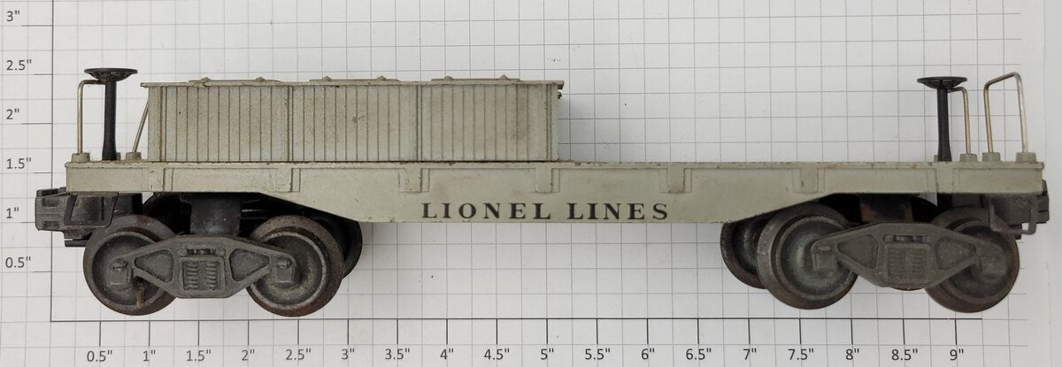 Lionel 2420-3 Gray D,L&W Body with missing Cab, Searchlight, and Ladder