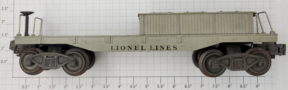 Lionel 2420-3 Gray D,L&W Body with missing Cab, Searchlight, and Ladder