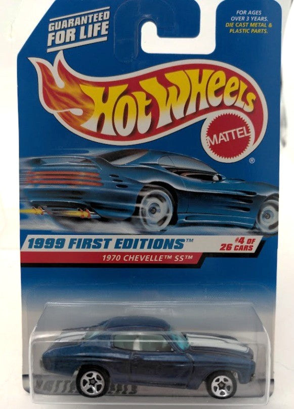 Mattel 21062 1:64 Hot Wheels Dark Blue 1970 Chevy Chevelle SS # 4 of 26
