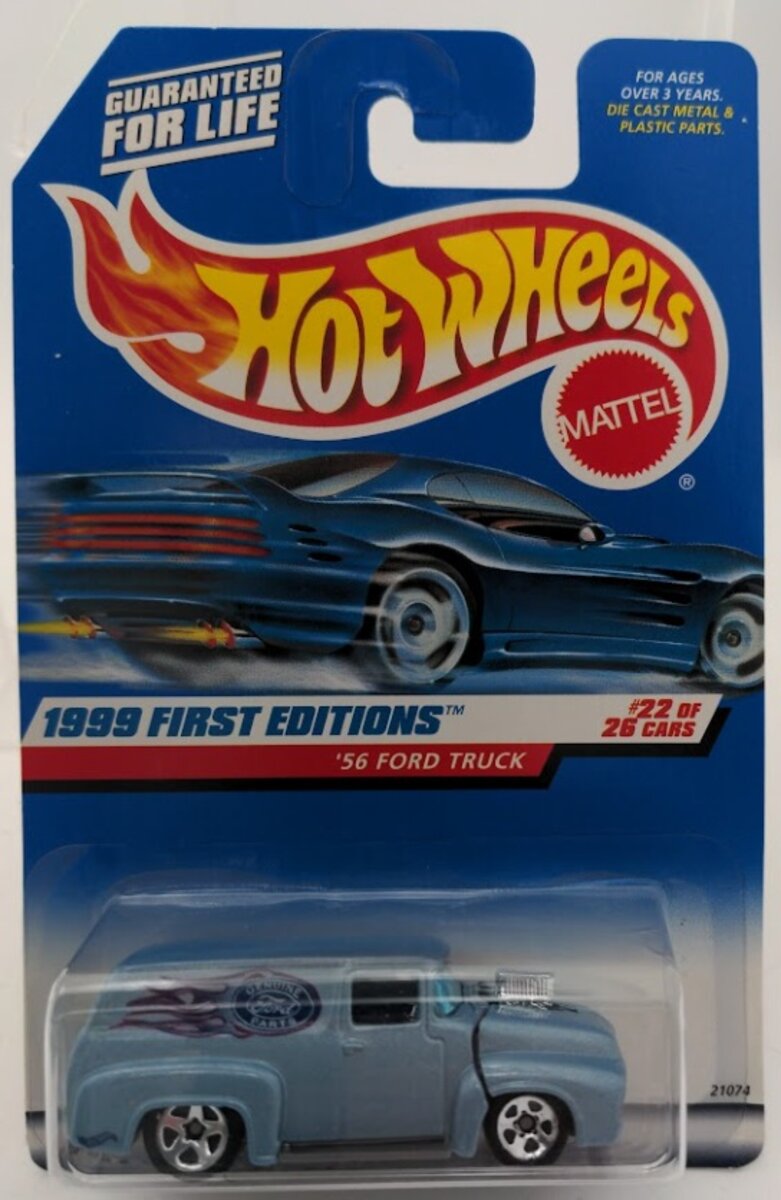 Mattel 21074 Hot Wheels Genuine Ford Parts 1999 First Editions '56 Ford Truck