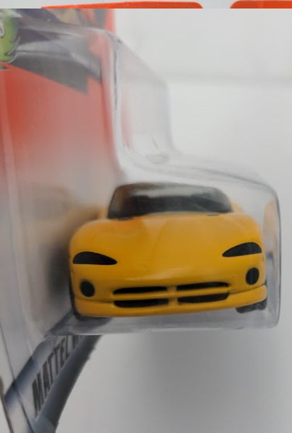Matchbox 33856-1910 1:64 Super Cars Yellow Dodge Viper # 56 of 75 Vehicles
