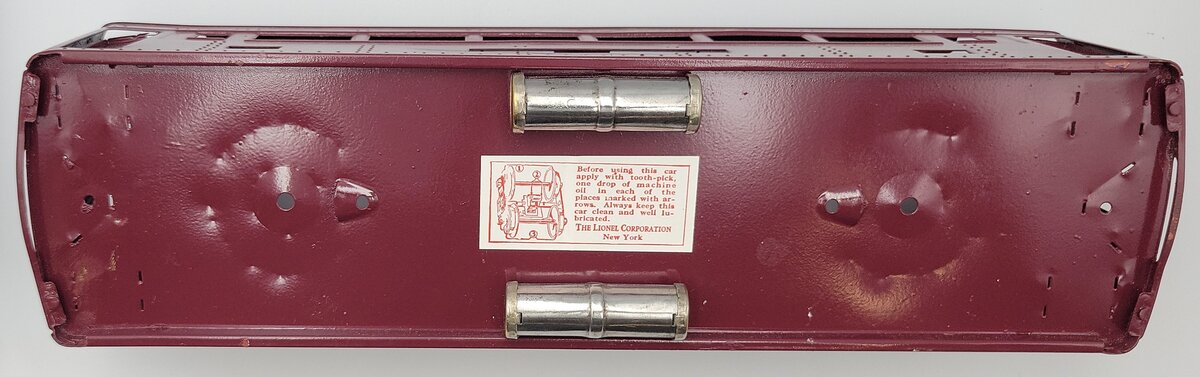 Lionel 320-3 Repainted Maroon Pennsylvania Railroad Pullman Car Body Shell