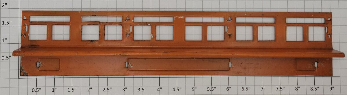 Lionel 339-2 Vintage Standard Gauge Orange Pullman Car Window Insert Frame #339