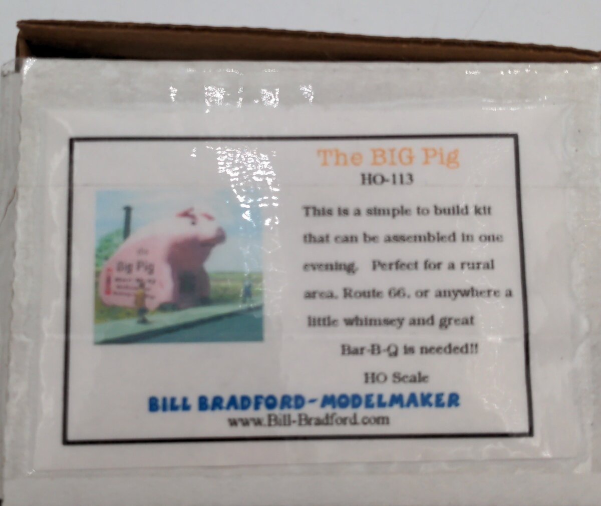 Bill Bradford Modelmaker 113 HO The BIG Pig Build Kit
