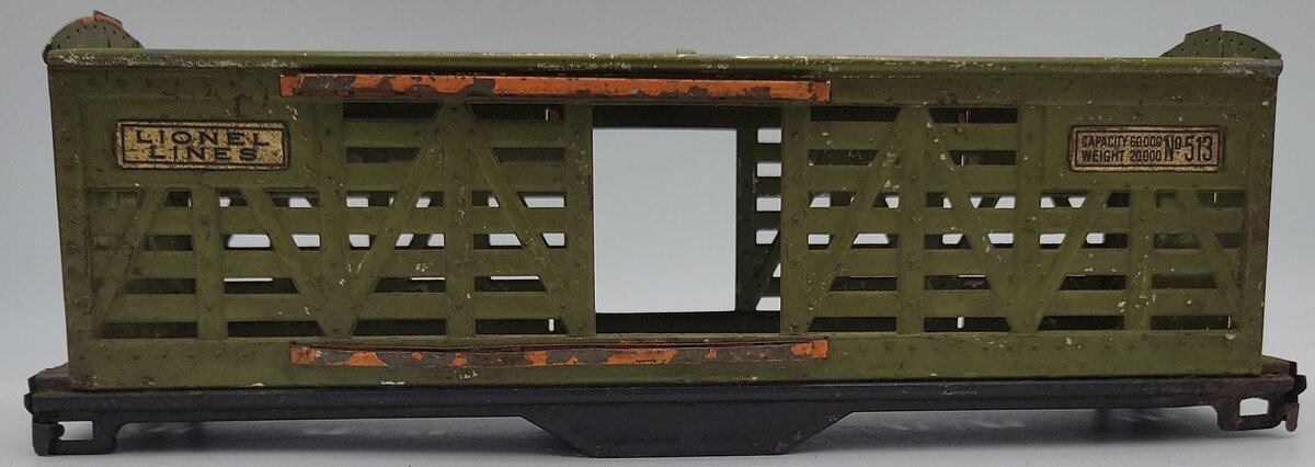 Lionel 513-1 Vintage Standard Gauge Freight Car Frame and Shell w/o Doors & Roof