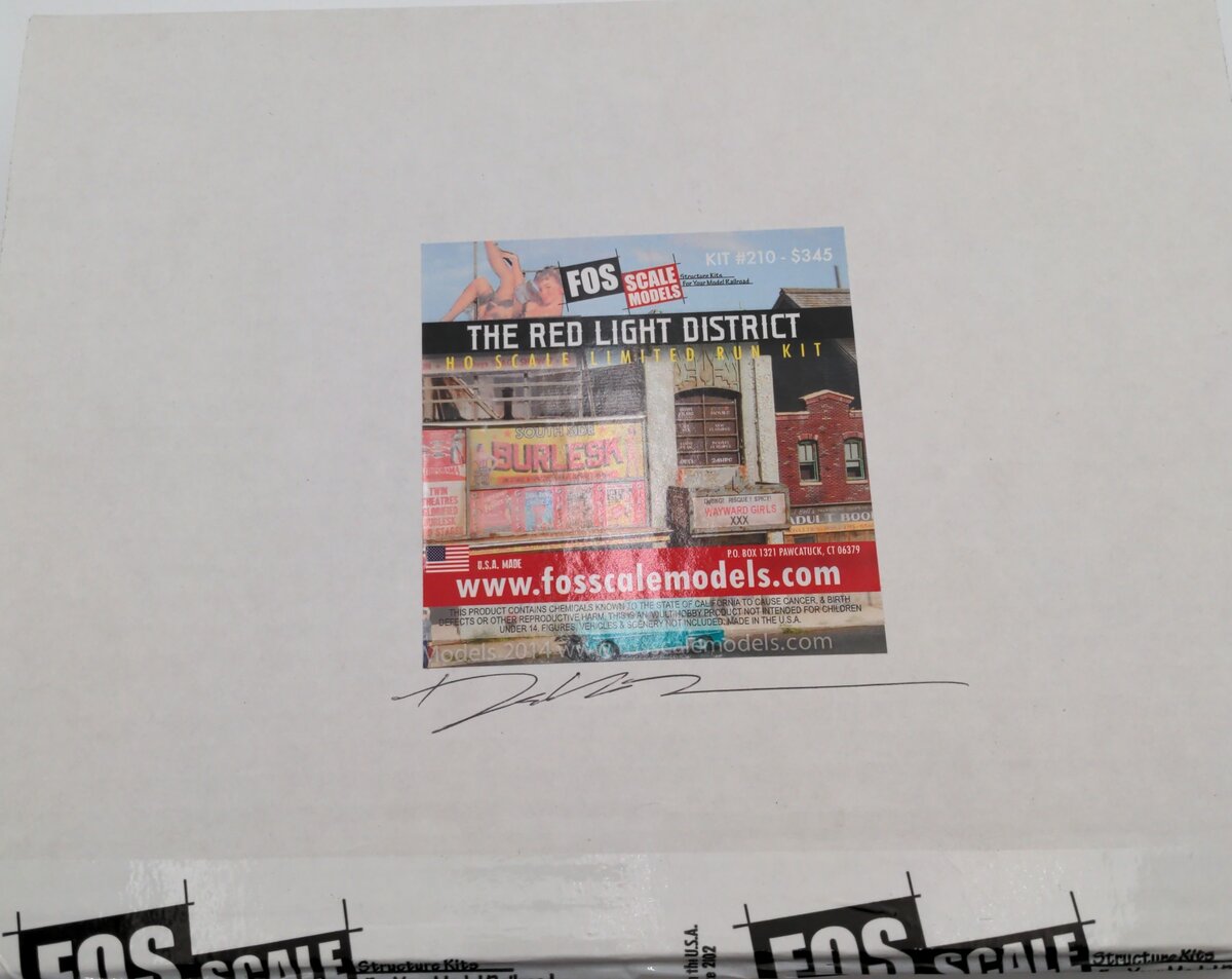 FOS Scale Limited 210 HO The Red Light District Limited Run Building Kit