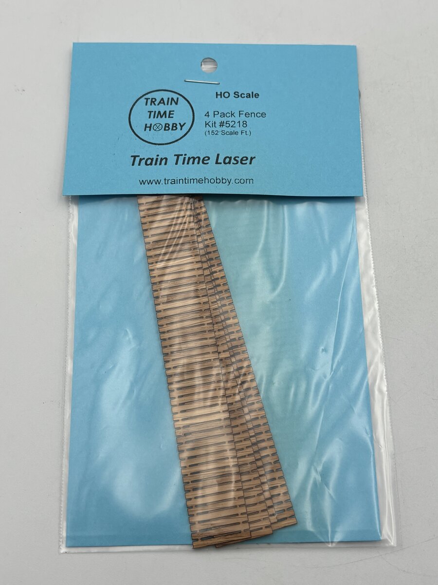 Train Time Models 5218 HO 4 Pack Fence Kit