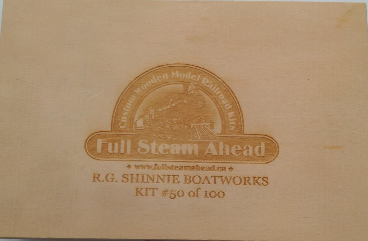 Full Steam Ahead 50 50 HO R.G Shinnie Boatworks Building Kit