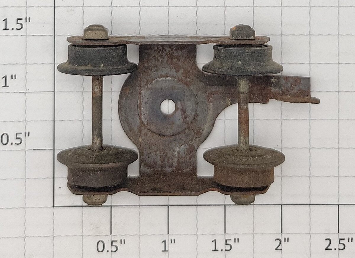 American Flyer XA12A057 Tin Metal Link Coupler Truck w/ Metal & Plastic Wheels