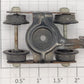 American Flyer XA12A057 Tin Metal Link Coupler Truck with Plastic Wheels